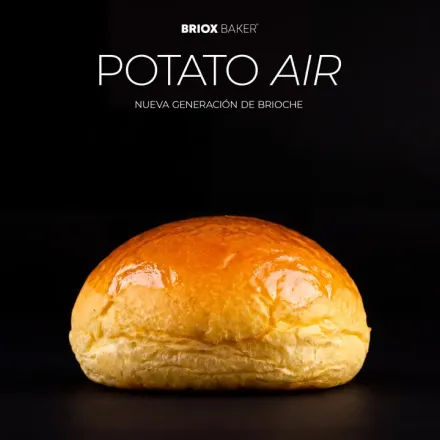 Pan brioche POTATO ROLL AIR de Briox Baker, gama Potato con fécula de patata